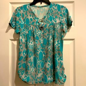 Pattern short sleeves women’s top T shirt